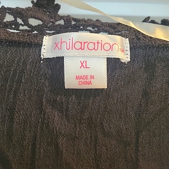 Boho black and white open kimono cardigan - Picture 2 of 7